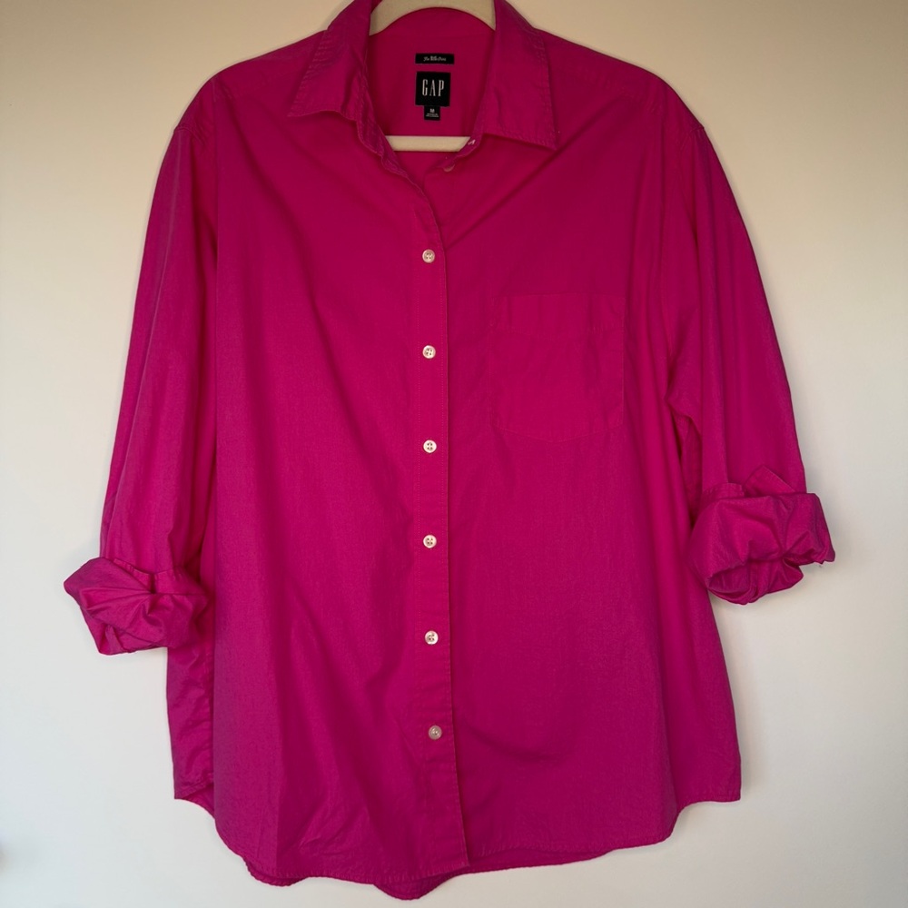 GAP The Big Shirt | Pink Button-Up Shirt | Sz Med